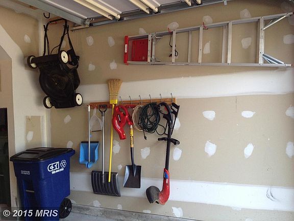 Lots of organization hooks in the garage