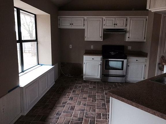 Kitchen with window seat