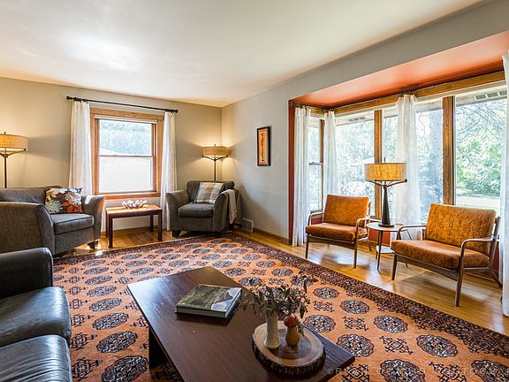 Bay window in living room/family room