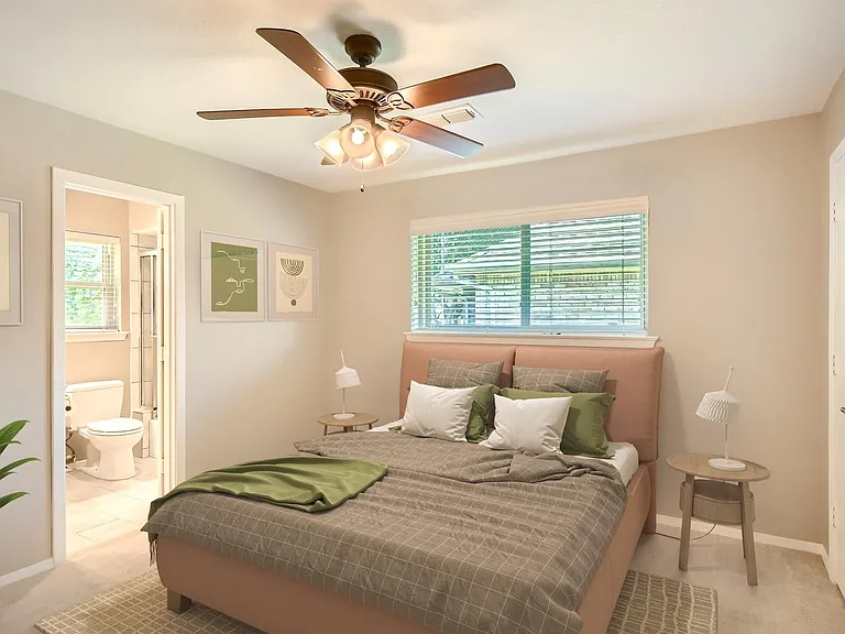 Bedroom 3. This image shows a virtually furnished space. Bedrooms come unfurnished.