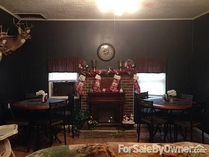 Living area is 25 ft long so we added tables for dining.