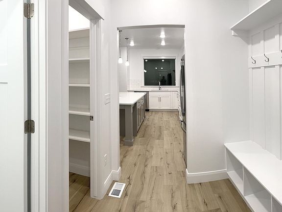 Entrance from 2-car garage.