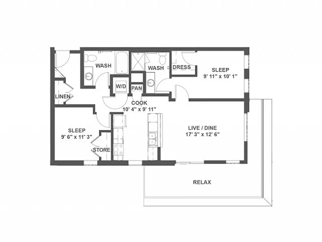 Floor plan C3c