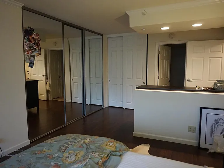 Master bedroom looking towards bathroom
