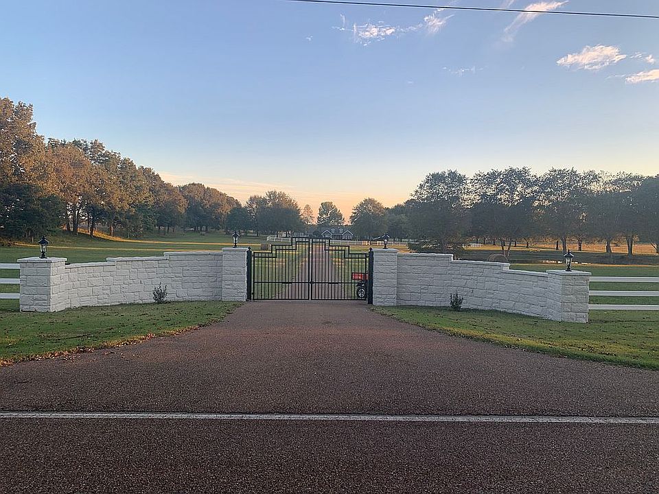 Gated stone entrance 