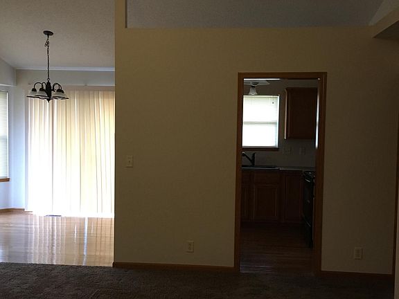 View to kitchen from living area