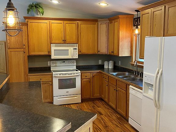 Large kitchen with ample storage