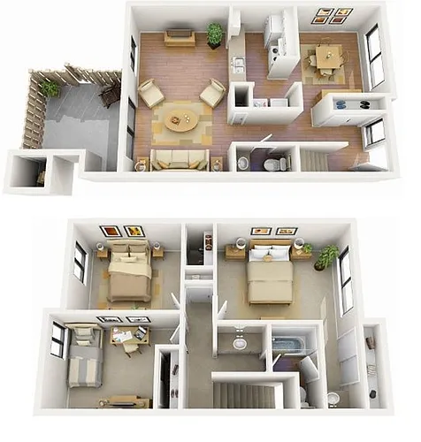 Floor plan Ponderosa