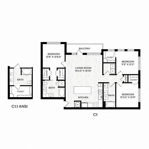Floor plan C1