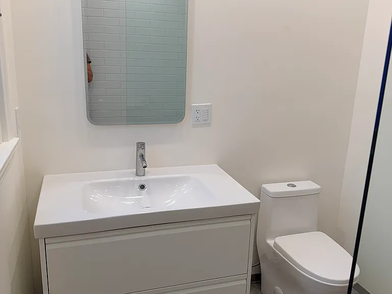 new vanity and toilet