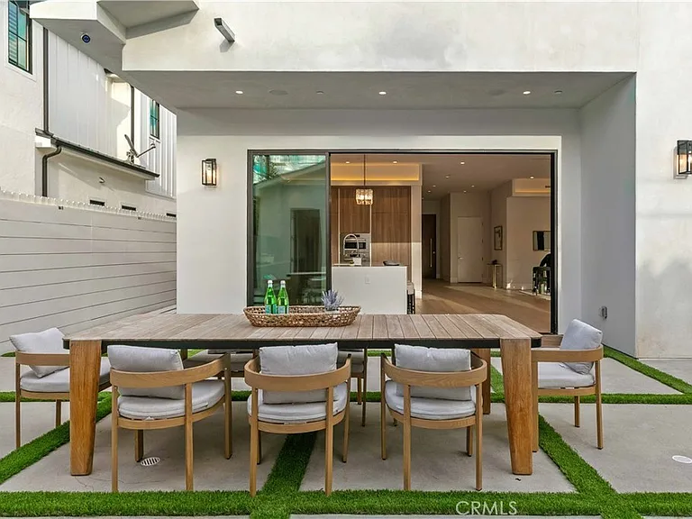 Backyard looking into kitchen