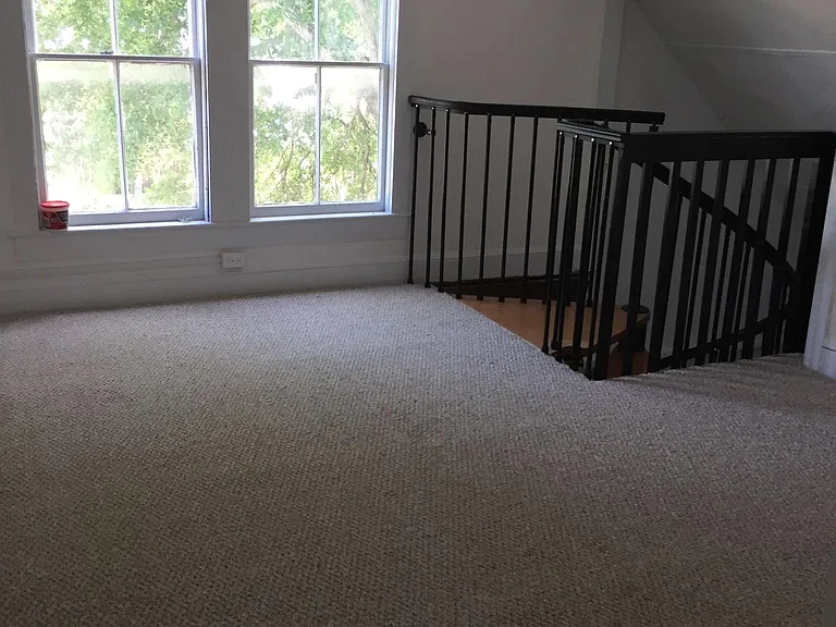 Living room at the top of the stairs
