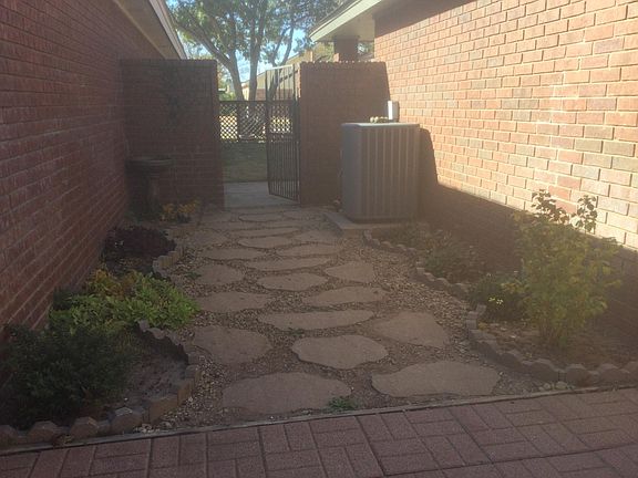 Side walkway to front entry