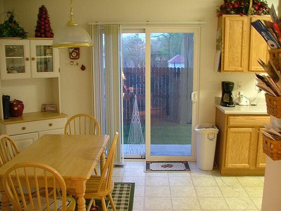 Eat in kitchen and door to patio area