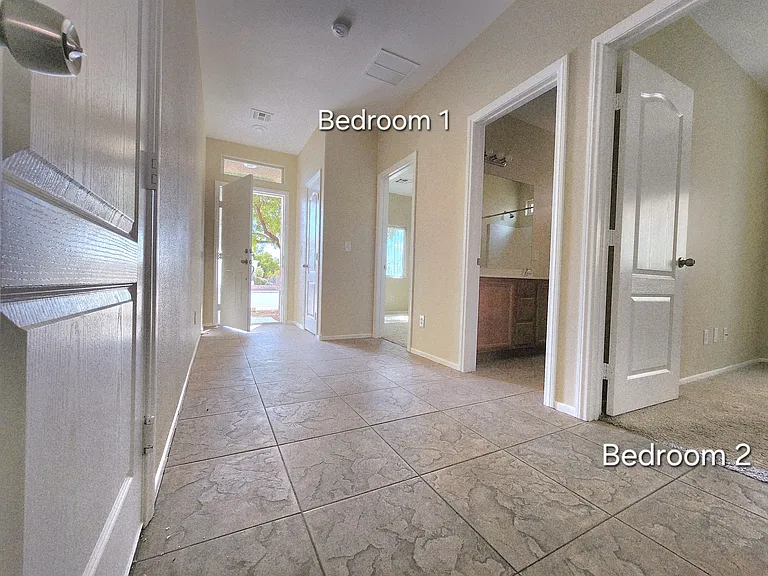 View at front door. All bedrooms are separate and private