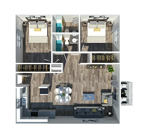 Floor plan 2 Bedroom