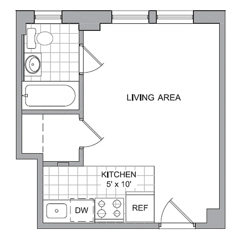 Floor plan Studio - A