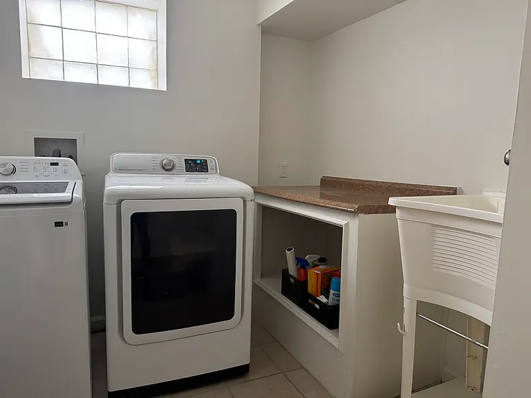 Laundry room.