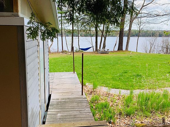 Walkway down to lake from house.