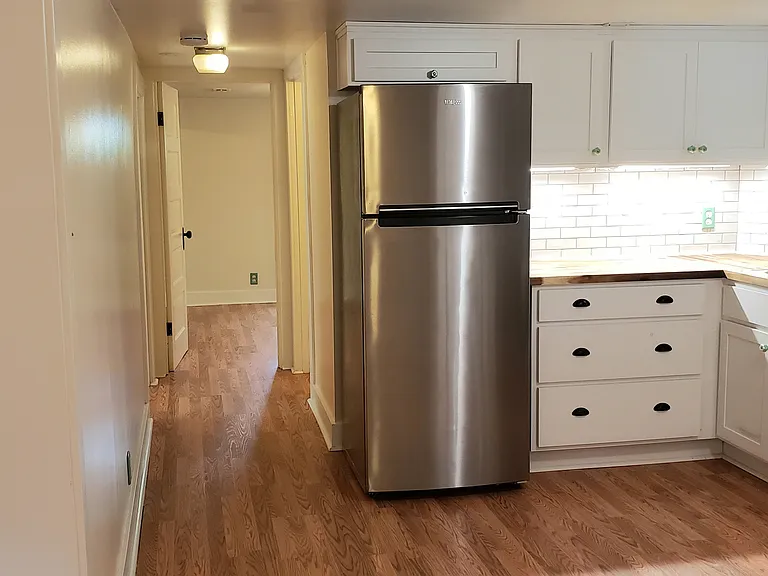 New kitchen. New appliances, full-size refridgerator.
