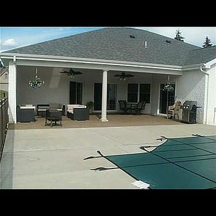 Pool and covered area