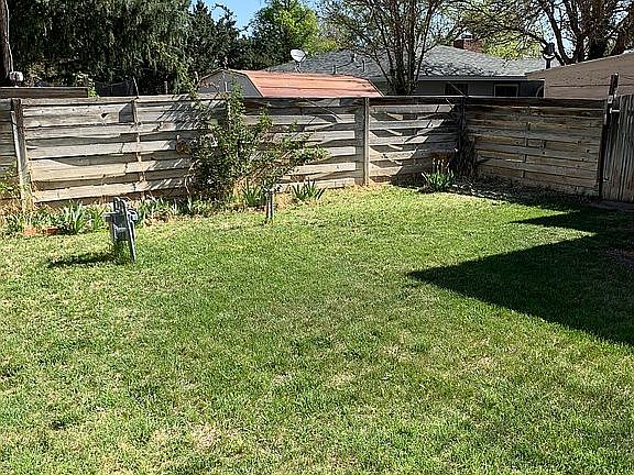 West side yard