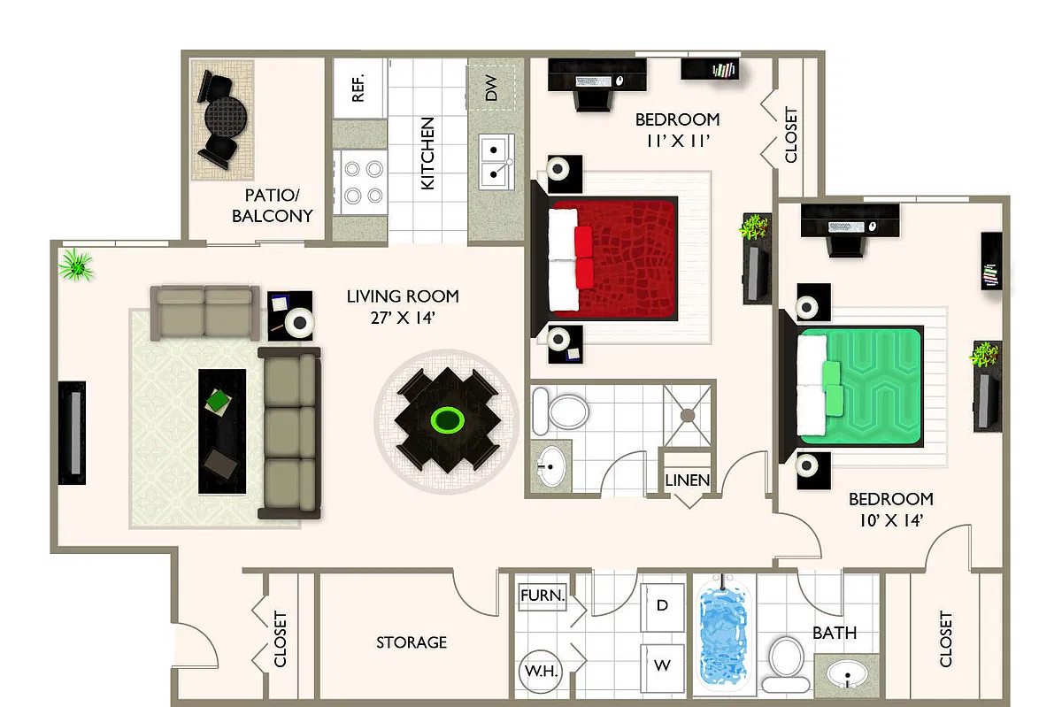 Floor plan Lake Huron