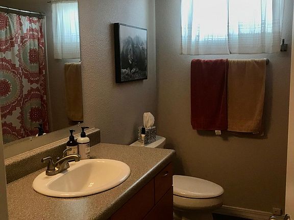 Bathroom with spacious linen closet