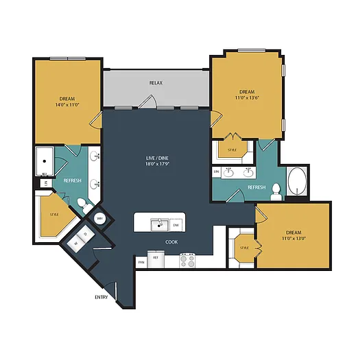 Floor plan C2B