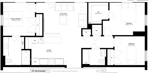 Floor plan 3 Bedroom