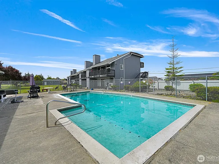Heated outdoor pool.