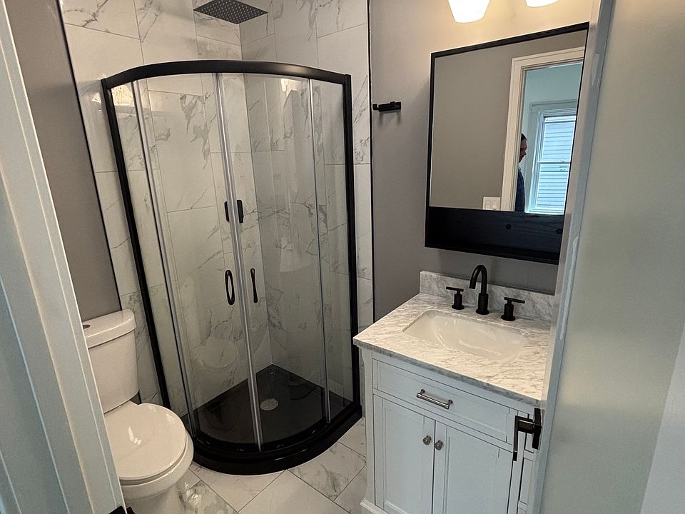 all brand new with stand up shower