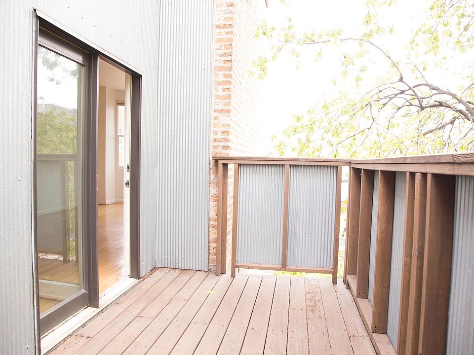 private porch with tree coverage for privacy