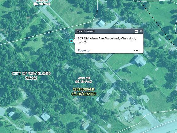 Elevation 20’ Zone AE