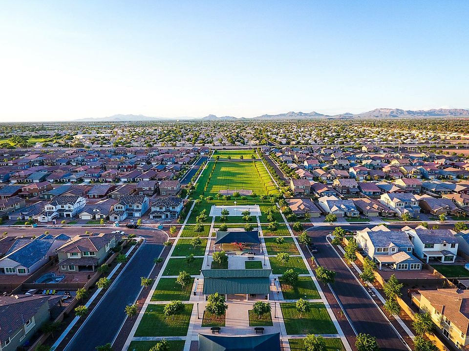 Aerial shot - community park