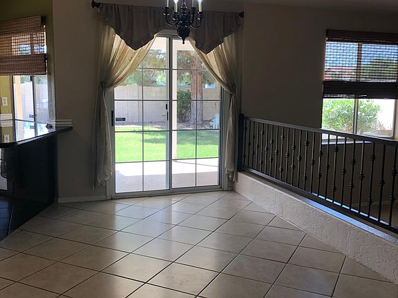 dining nook with French patio door