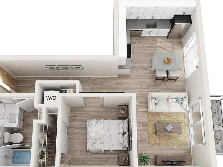 Plan A6 | 1 bedroom, 1 bathroom Plan A6 | 1 bedroom, 1 bathroom