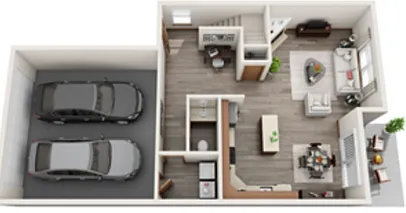 Floor plan Townhome 2.0