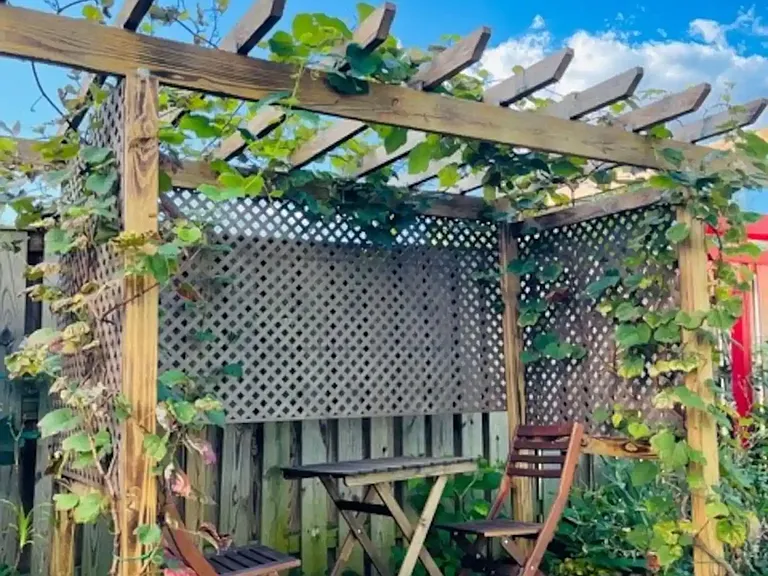 Outdoor seating available for your use.