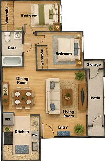 Two Bedroom Two Bedroom