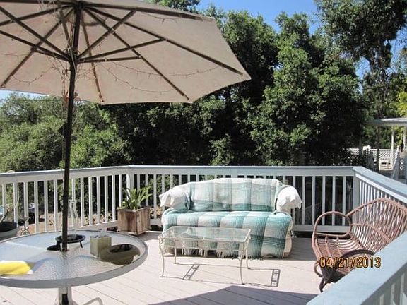 WIDE VIEW OF LARGE DECK