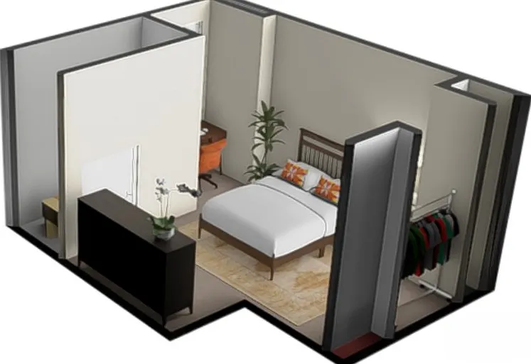 1 bed, 1.5 bath, 140 sqft, $875 — Photo 4