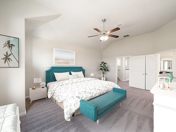 Spacious primary suite