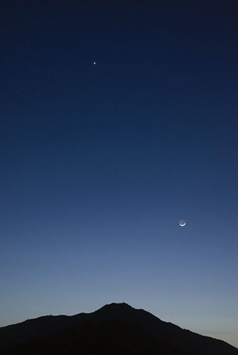 A wonderful summer night view of Mt. Tamalpais as taken from our front lawn.