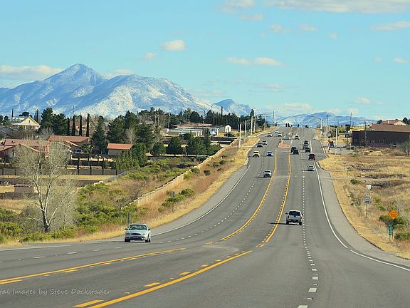 Heading South out of town
