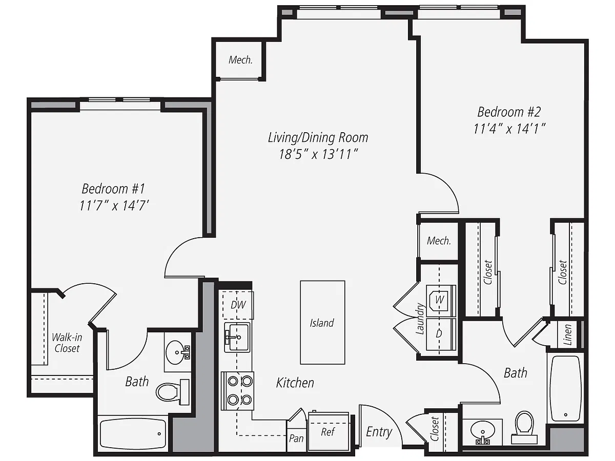 Floor plan B1-1024
