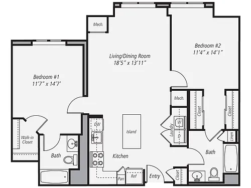 Floor plan B1-1024