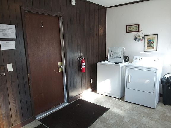 laundry in foyer