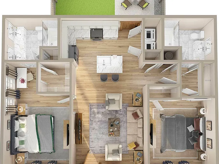 2 Bed/ 2 Bath 2 Bed/ 2 Bath