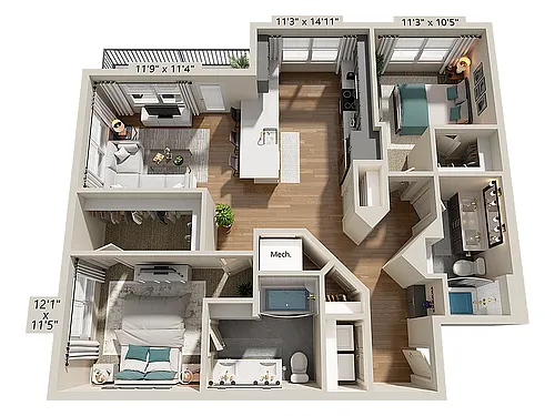 Floor plan B4